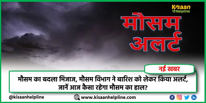 मौसम का बदला मिजाज, मौसम विभाग ने बारिश को लेकर किया अलर्ट, जानें आज कैसा रहेगा मौसम का हाल?